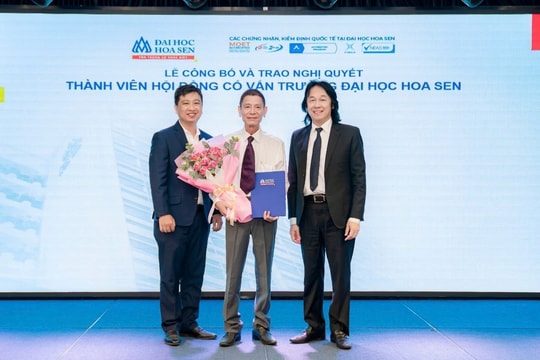 Tiến sĩ Nguyễn Hữu Lam gia nhập Hội đồng cố vấn trường Đại học Hoa Sen