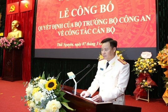 Thái Nguyên: Bổ nhiệm Phó Giám đốc Công an tỉnh