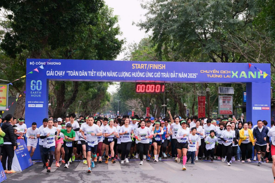 Gần 2.000 người tham gia Giải chạy hưởng ứng Giờ Trái đất năm 2025