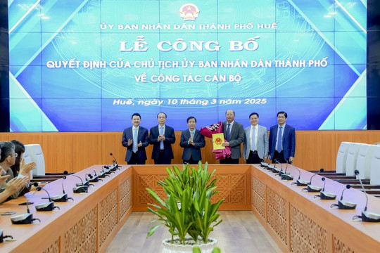Bổ nhiệm Giám đốc Sở Công thương TP Huế
