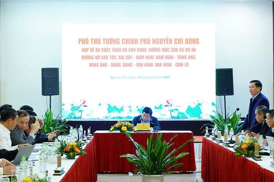 Phấn đấu hoàn thành tuyến cao tốc Hà Tĩnh - Quảng Trị trước ngày 30/4/2025