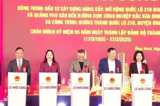 Hà Nội khởi công hai dự án giao thông tại huyện Ứng Hòa