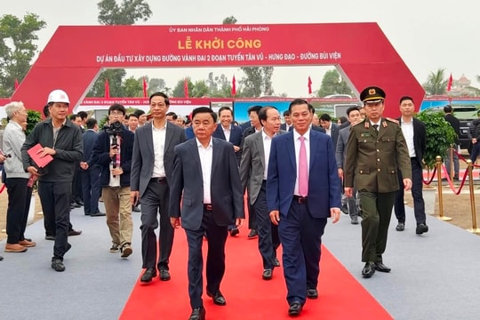 Thường trực Ban Bí thư dự khởi công đường vành đai 2 TP. Hải Phòng