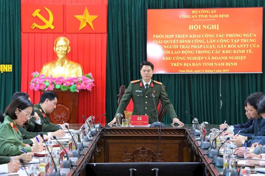 Nam Định: Sẽ xử lý nghiêm việc lợi dụng ngừng việc, đình công để gây rối