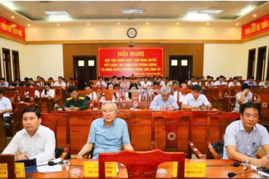 Ninh Thuận: Học tập, quán triệt các nghị quyết của Trung ương