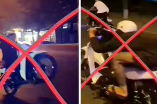 Xử lý nhóm thanh niên lái xe lạng lách, bốc đầu