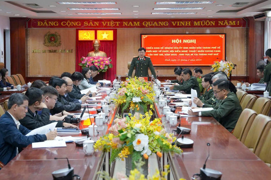 Chuẩn bị cho hội diễn nghệ thuật công an nhân dân khu vực III