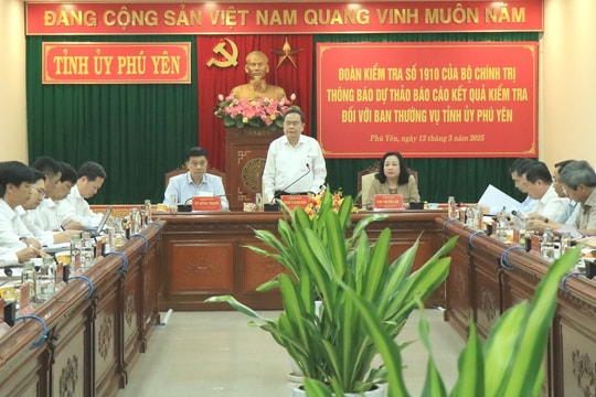 Chủ tịch Quốc hội làm việc với Ban Thường vụ Tỉnh ủy Phú Yên