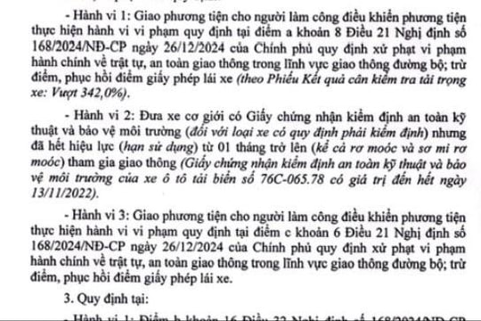 Một phụ nữ bị phạt 92 triệu do giao xe cho người điều khiển vi phạm