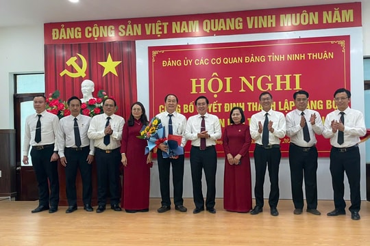 Công bố Quyết định thành lập Đảng bộ TAND tỉnh Ninh Thuận