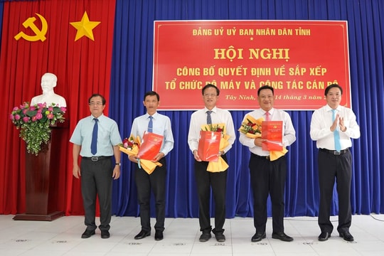 Đảng bộ UBND tỉnh Tây Ninh có 45 tổ chức cơ sở đảng trực thuộc
