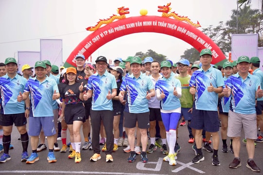 Hải Phòng phát động chạy vì thành phố xanh, thân thiện