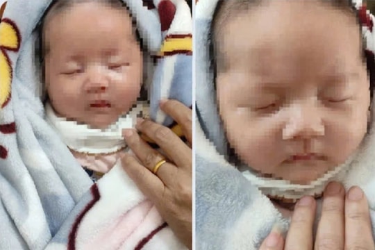 Cháu bé 1 tháng tuổi bị bỏ rơi tại chùa Long Am