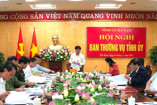 BTV Tỉnh uỷ Hà Nam họp quyết nghị nhiều nội dung quan trọng phát triển kinh tế xã hội