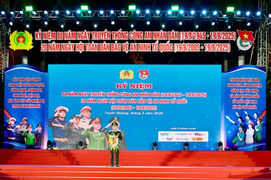 Tuyên dương thanh niên công an xã, phường, thị trấn tiêu biểu năm 2025