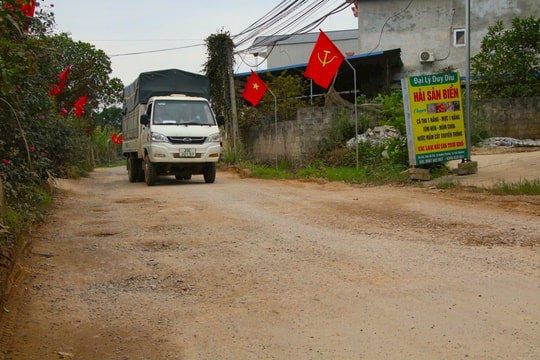 Thái Nguyên: Đường liên xã xuống cấp, tiềm ẩn nguy cơ tai nạn giao thông
