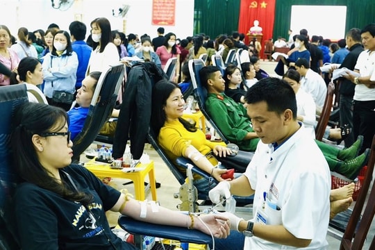 Hương Thủy tổ chức hiến máu tình nguyện