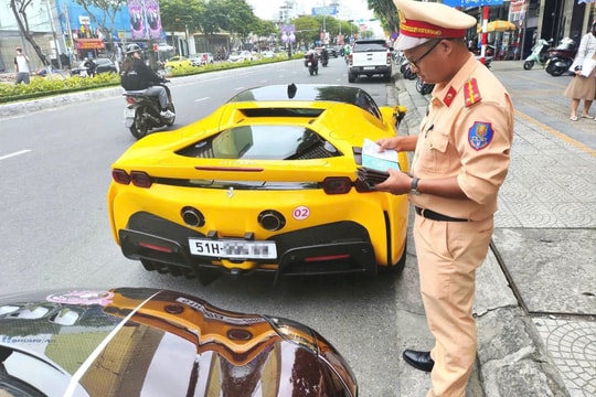 Xử phạt hơn 160 triệu đồng “dàn siêu xe” vượt đèn đỏ tại Đà Nẵng