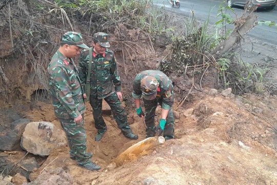 Quảng Trị: Xử lý thành công quả bom từ trường nguy hiểm