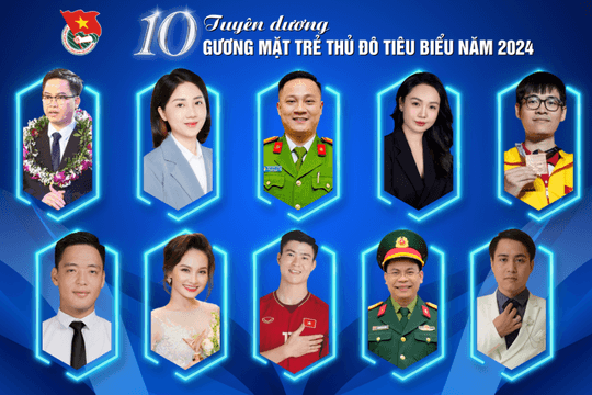 Công bố 10 gương mặt trẻ Thủ đô tiêu biểu năm 2024