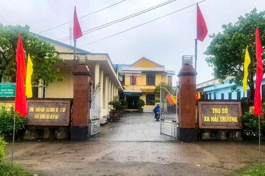 Kỷ luật hai lãnh đạo xã Hải Trường, huyện Hải Lăng