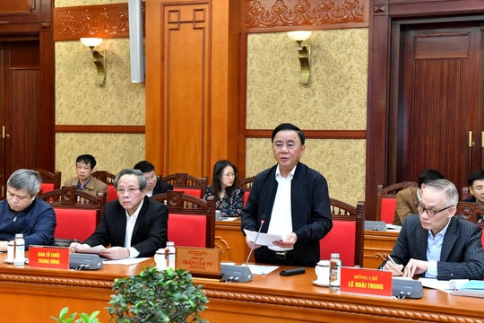 Hội nghị triển khai Chương trình làm việc của Bộ Chính trị, Ban Bí thư năm 2025