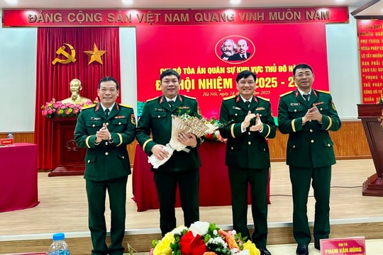 Chi bộ Tòa án quân sự khu vực Thủ đô Hà Nội tổ chức thành công Đại hội nhiệm kỳ 2025 – 2027
