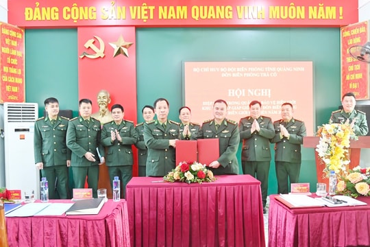 Đồn Biên phòng Quảng Ninh ký kết hiệp đồng bảo vệ biên giới