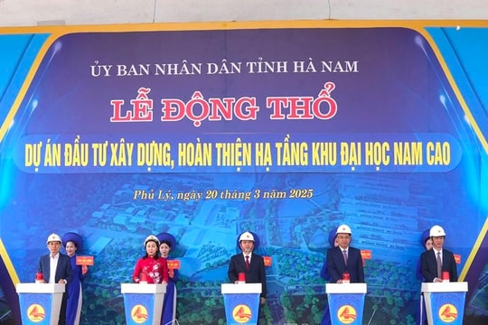 Khởi công dự án nhà ở xã hội và hạ tầng Khu đại học Nam Cao