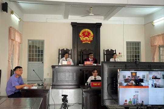 Tòa án huyện Thạnh Trị xét xử trực tuyến 3 vụ án