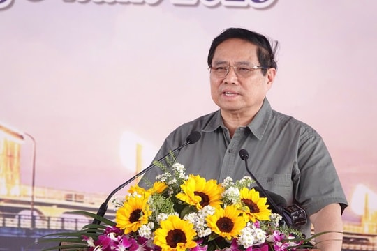 Thủ tướng Phạm Minh Chính dự lễ khánh thành đập dâng ở Bình Định