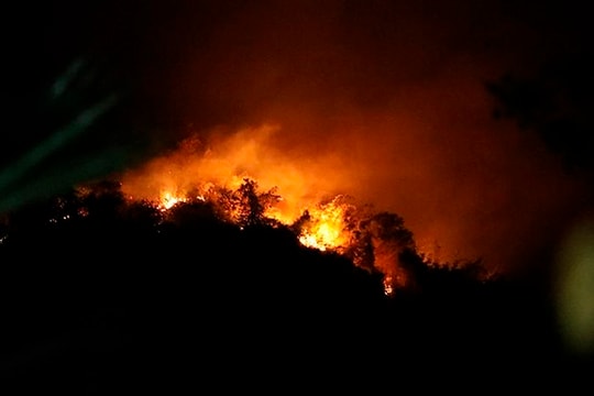 Người dân đốt thực bì khiến hơn 15ha rừng bị cháy