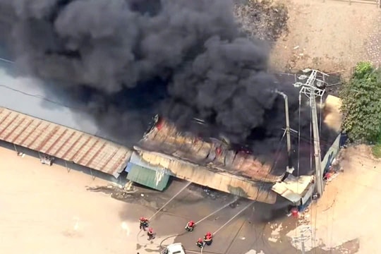 Hỏa hoạn thiêu rụi một kho hàng điện lạnh