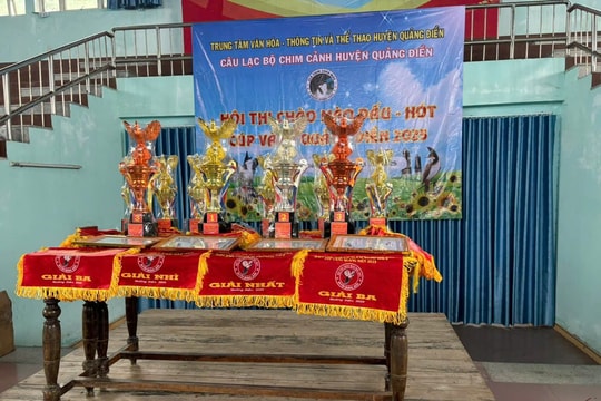 Huyện Quảng Điền yêu cầu báo cáo về hội thi chim chào mào