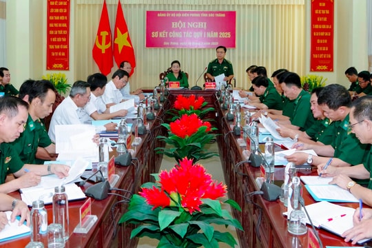 Đảng ủy BĐBP tỉnh Sóc Trăng sơ kết công tác quý I