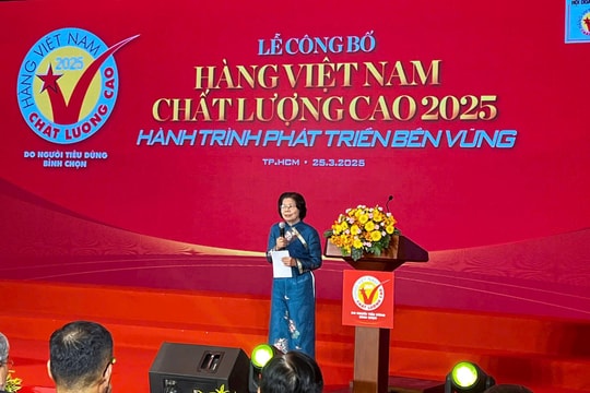 Lễ công bố và trao chứng nhận hàng Việt Nam chất lượng cao 2025