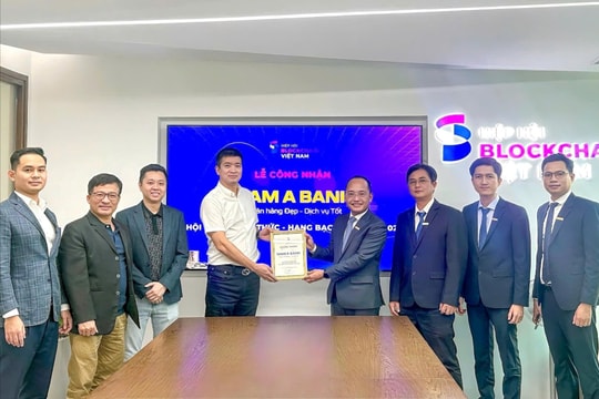 Hiệp hội Blockchain Việt Nam tổ chức lễ công nhận Nam A Bank trở thành hội viên hạng Bạch kim