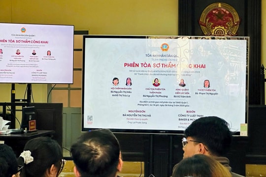 TAND Quận 1 tăng cường áp dụng phiên tòa số hóa