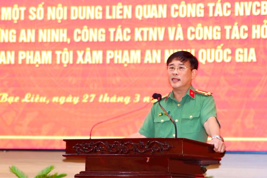 Quyết tâm giữ vững an ninh quốc gia ngay từ cơ sở