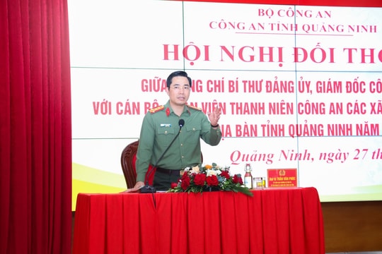 Giám đốc Công an Quảng Ninh đối thoại đảm bảo an ninh cơ sở