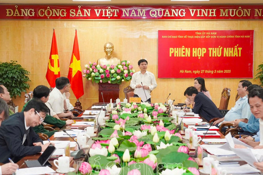 Thành lập Ban Chỉ đạo sắp xếp đơn vị hành chính tỉnh