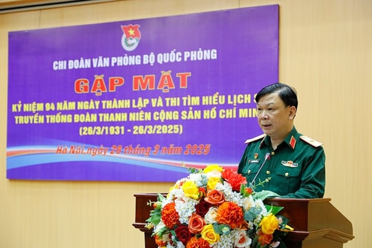 Tuổi trẻ Văn phòng Bộ Quốc phòng giữ vững tinh thần “Tự tin, tự chủ, tự lực, tự cường, tự hào, tự tôn dân tộc”