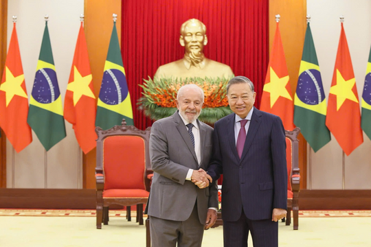 Tổng Bí thư Tô Lâm tiếp Tổng thống Brazil