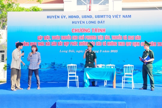 Bà Rịa - Vũng Tàu: Gặp mặt, tuyên truyền chống khai thác IUU cho ngư dân