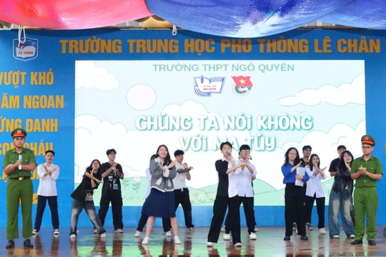 Hải Phòng phát động công trình thanh niên "Xây dựng trường học không ma túy"