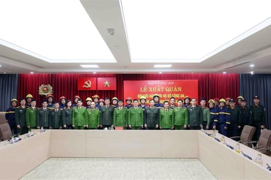 Bộ Công an tổ chức Lễ xuất quân sang Myanmar làm nhiệm vụ