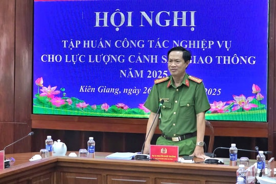 Tập huấn công tác nghiệp vụ giao thông cho công an cấp xã