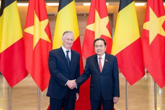 Chủ tịch Quốc hội Trần Thanh Mẫn hội kiến Nhà Vua Bỉ Philippe