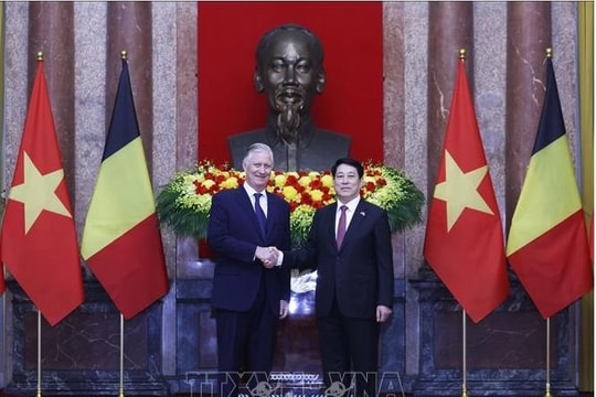 Chủ tịch nước Lương Cường và Nhà Vua Bỉ Philippe hội kiến