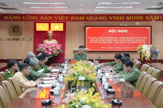 Công an Huế gấp rút cho hội diễn nghệ thuật quần chúng